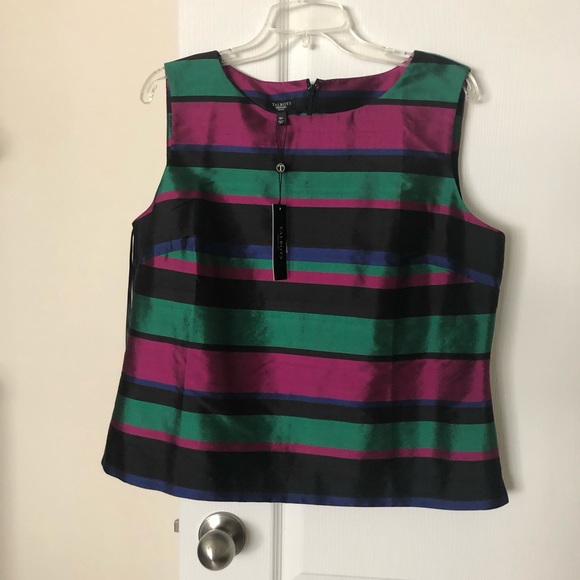 Talbots Tops - Silk multi color Talbots shirt
